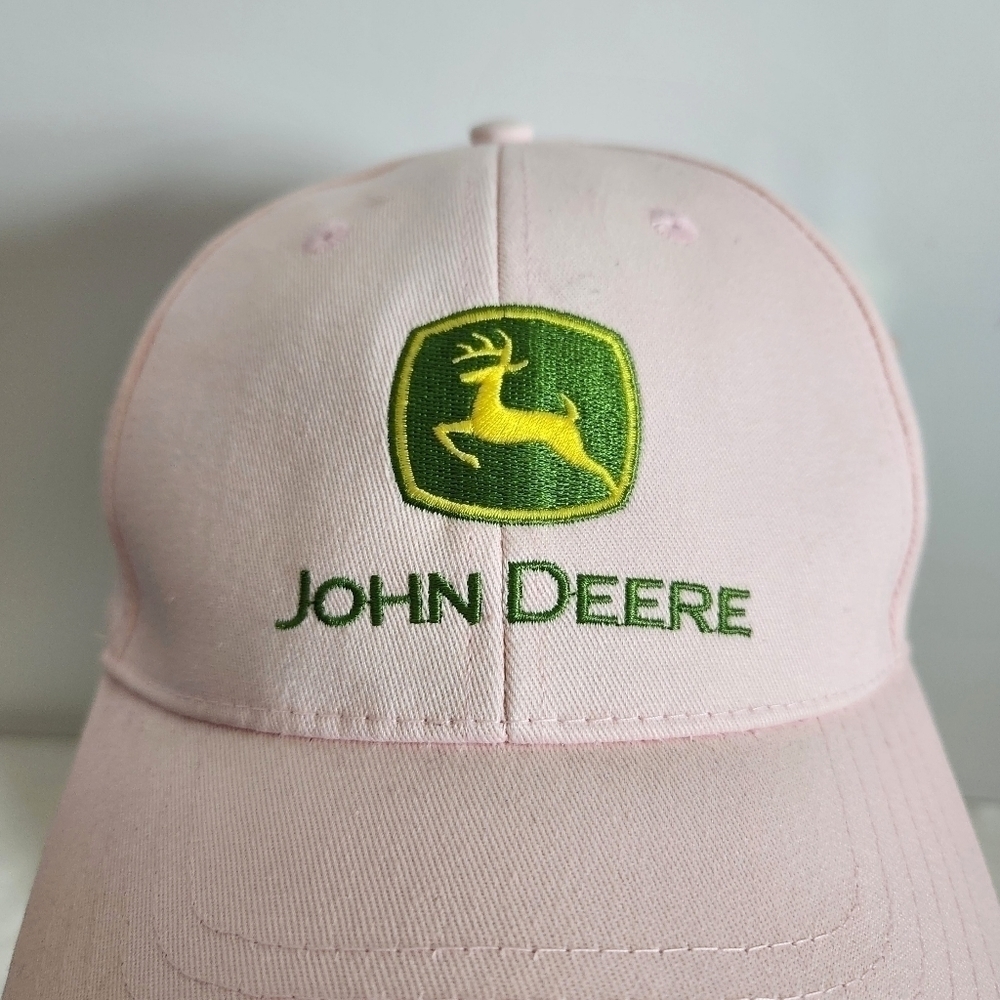 John Deere Soft Pink Baseball Hat Cap NWT - Picture 4 of 15